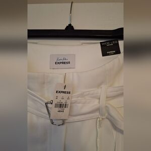 Express White Wide Leg Pants
